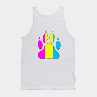 Pansexual Pride Paw Tank Top